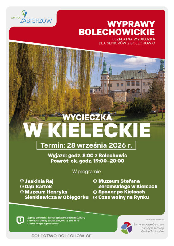 Bezpłatna wycieczka dla Seniorów z Bolechowic – 28 września 2026 r.